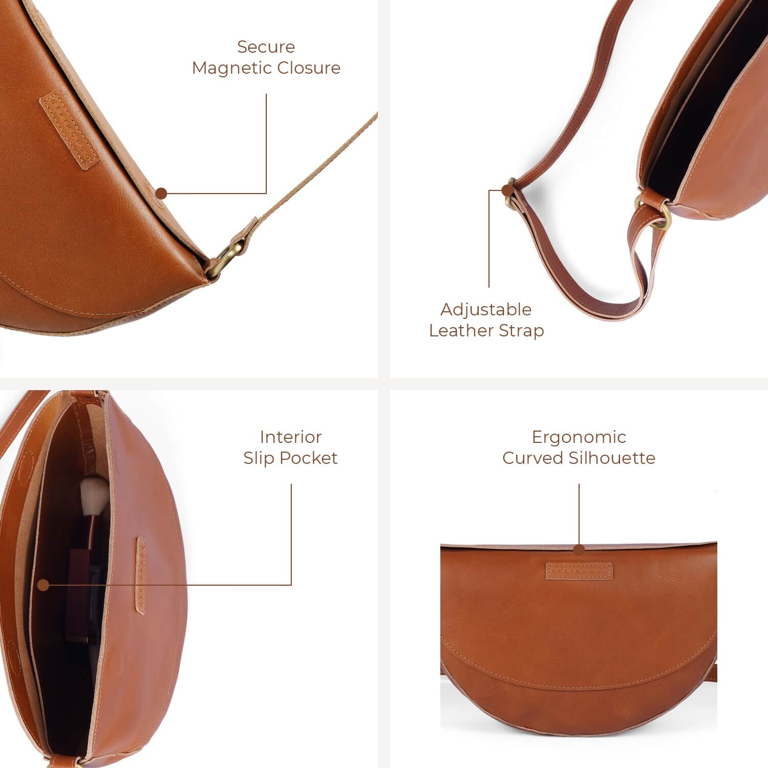 Borsa a tracolla Oslo | | Marrone chiaro