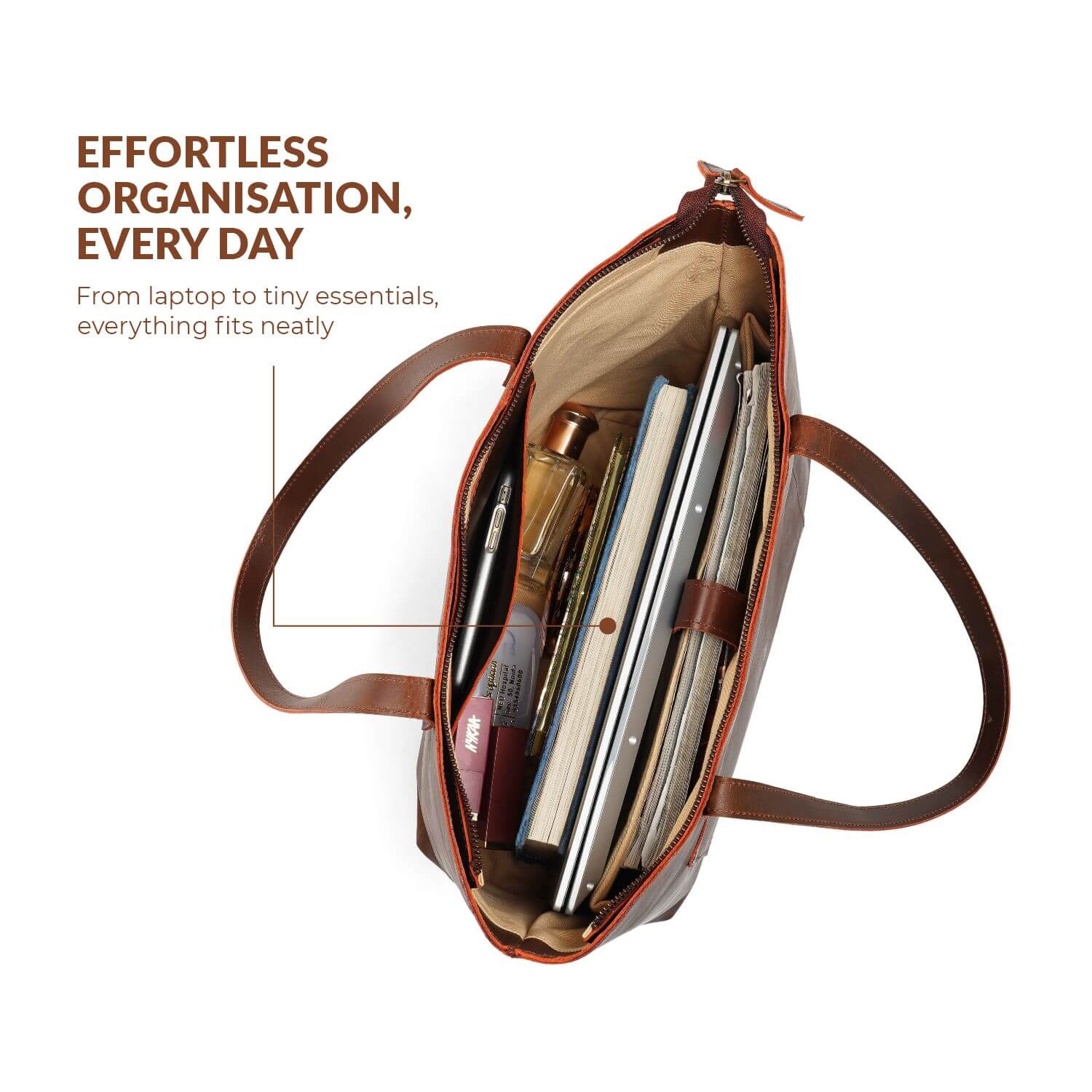 Vienna Classic Tote Bag | | Brown