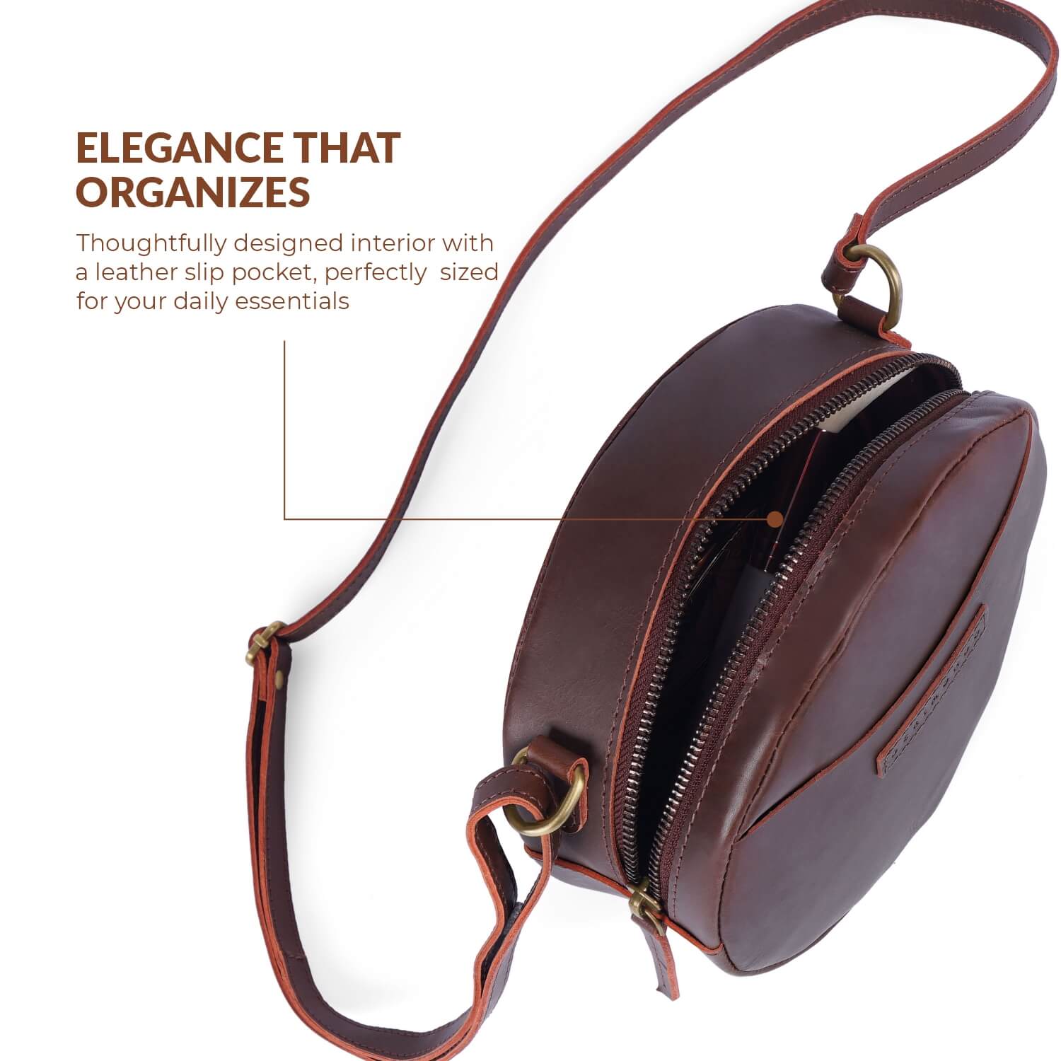 Borsa a tracolla da donna Seville Circle | | Marrone