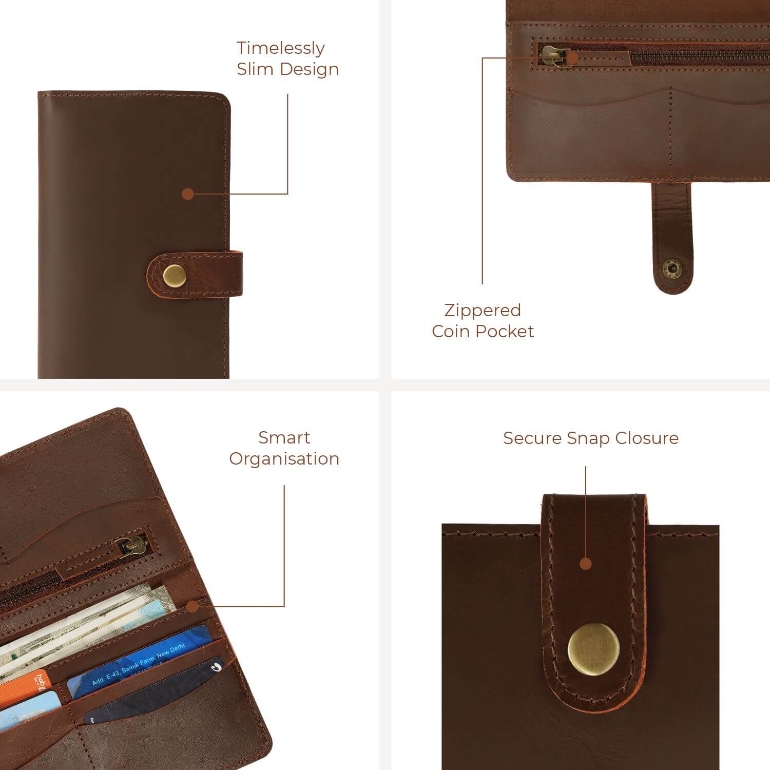 Milan Classic Bi-Fold Wallet | Braun